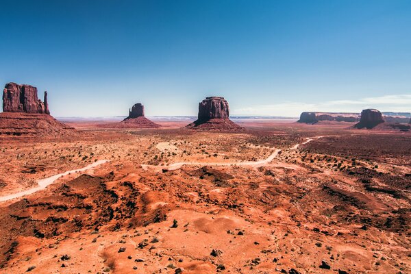 Monument Valley in den USA. Wüste