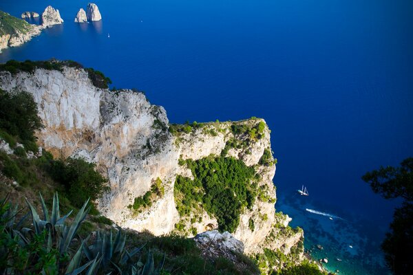 Beautiful rock with blue sky