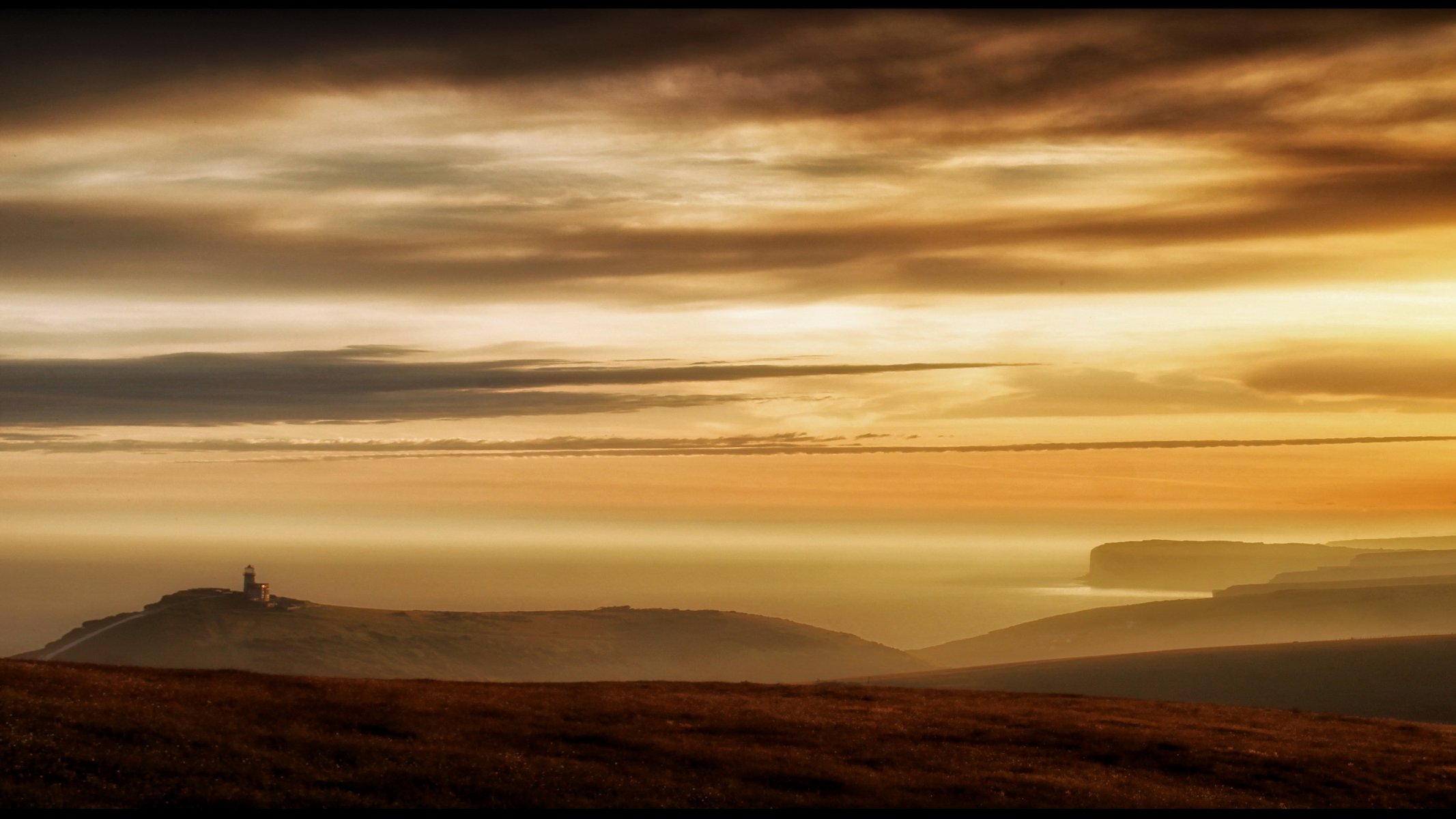 tramonto campo paesaggio