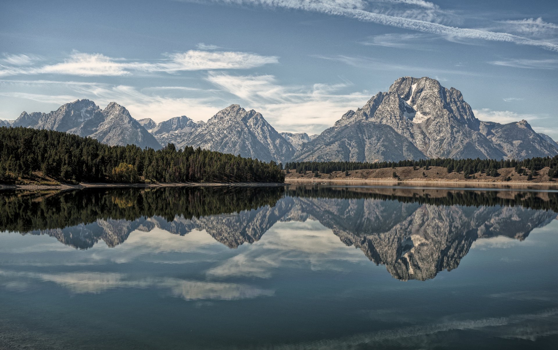 backwaters bend lake parc national de grand teton wyoming grand teton lac montagne réflexion forêt