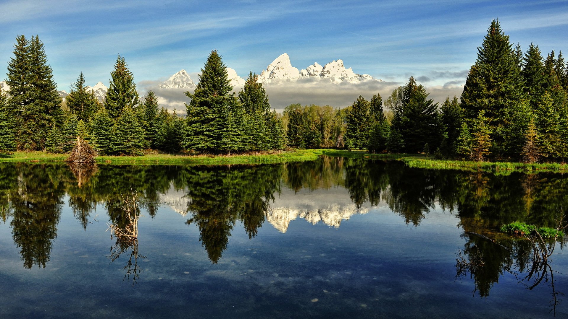 lac montagnes paysage