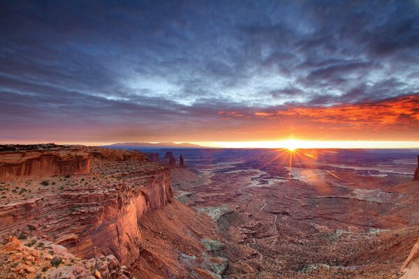 Great Canyon in den USA auf Sonnenaufgang