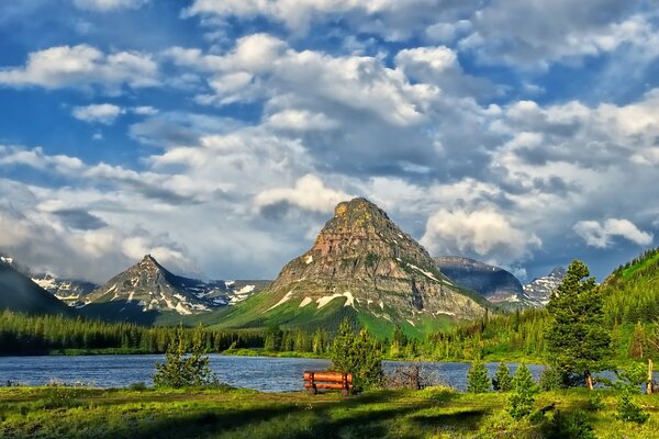 Clouds over Glacier National Park