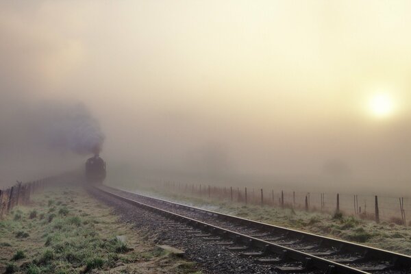 Паровоз в тумане. Железная дорога в бесконечность