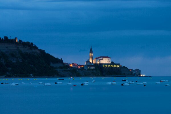 Beau paysage sur la mer Adriatique