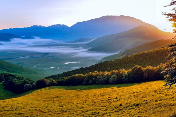 Summer June morning in Umbria