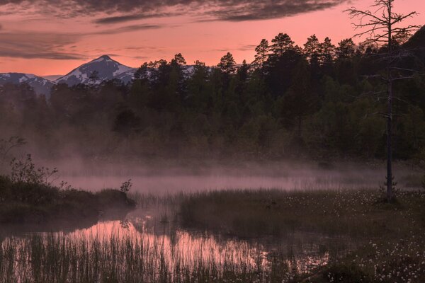 Les rêves d une nouvelle journée dans les montagnes