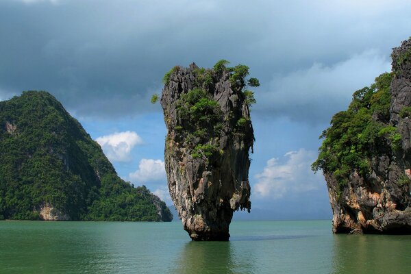 The island from the filming of the James Bond movie