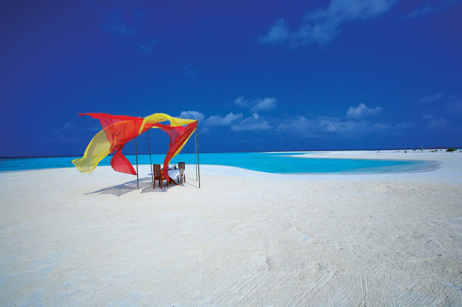 maldive paradiso isola tavolo vacanza riva romanticismo