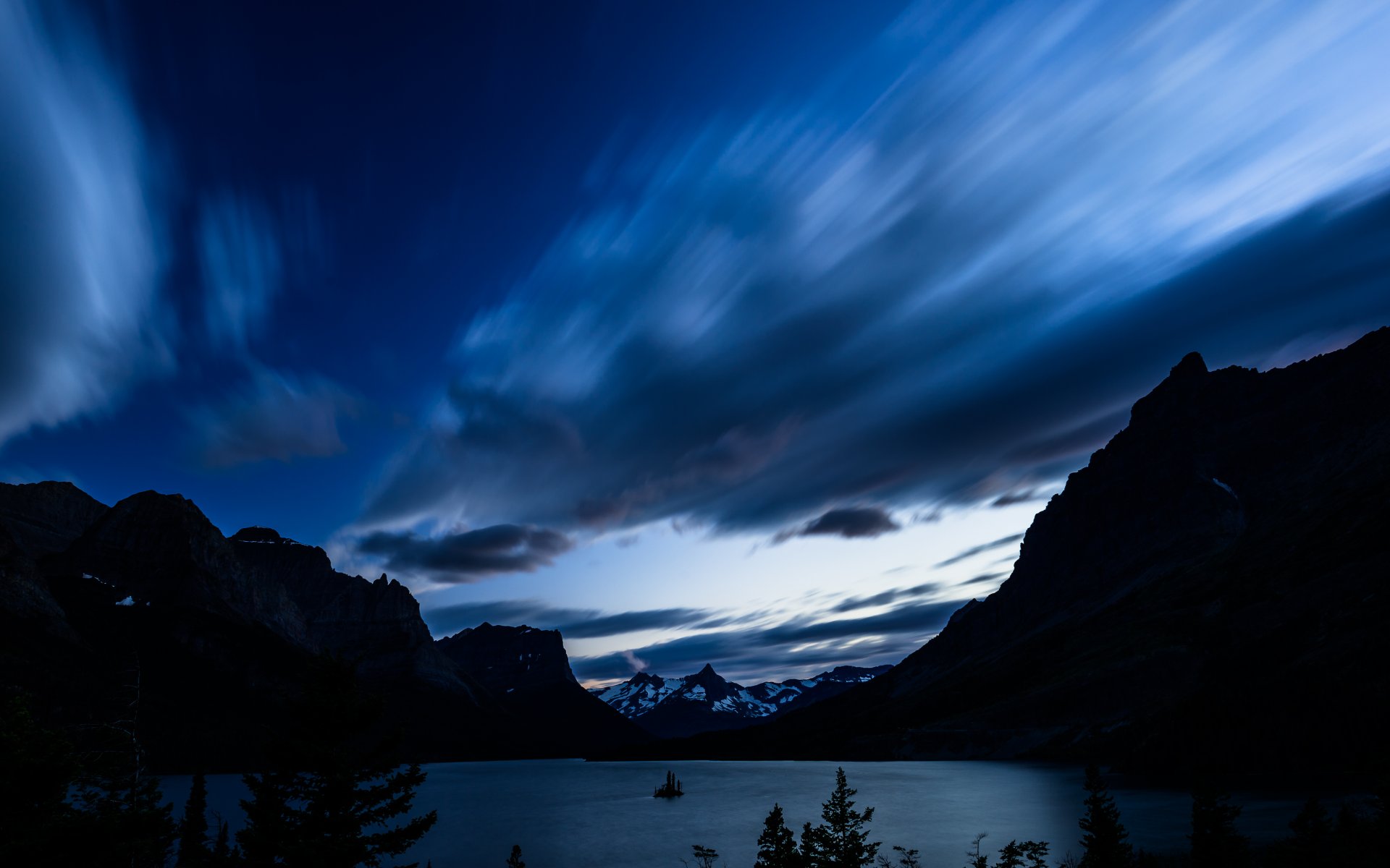 stany zjednoczone stan montana park narodowy glacier glacier jezioro st. mary s stan montana park narodowy glacier st. mary s lake