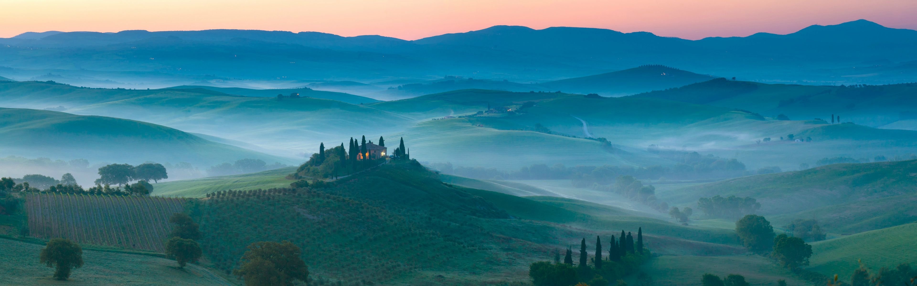 hills of the field manor landscape toscana