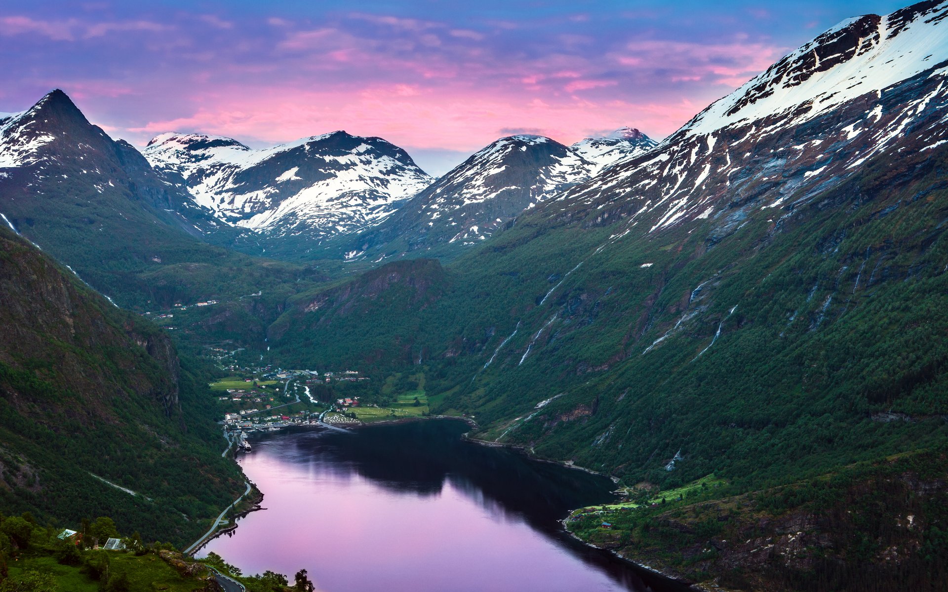 norwegia fiord góry