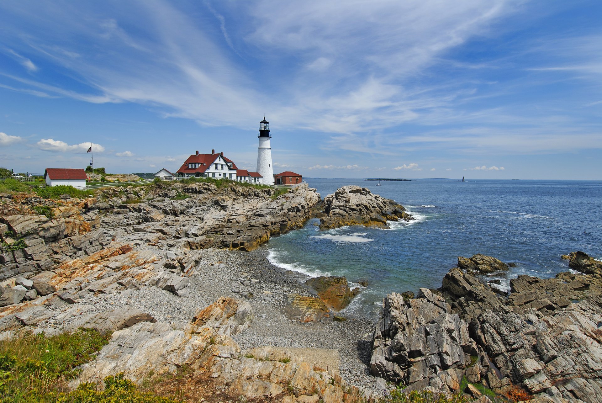 landschaft meer leuchtturm