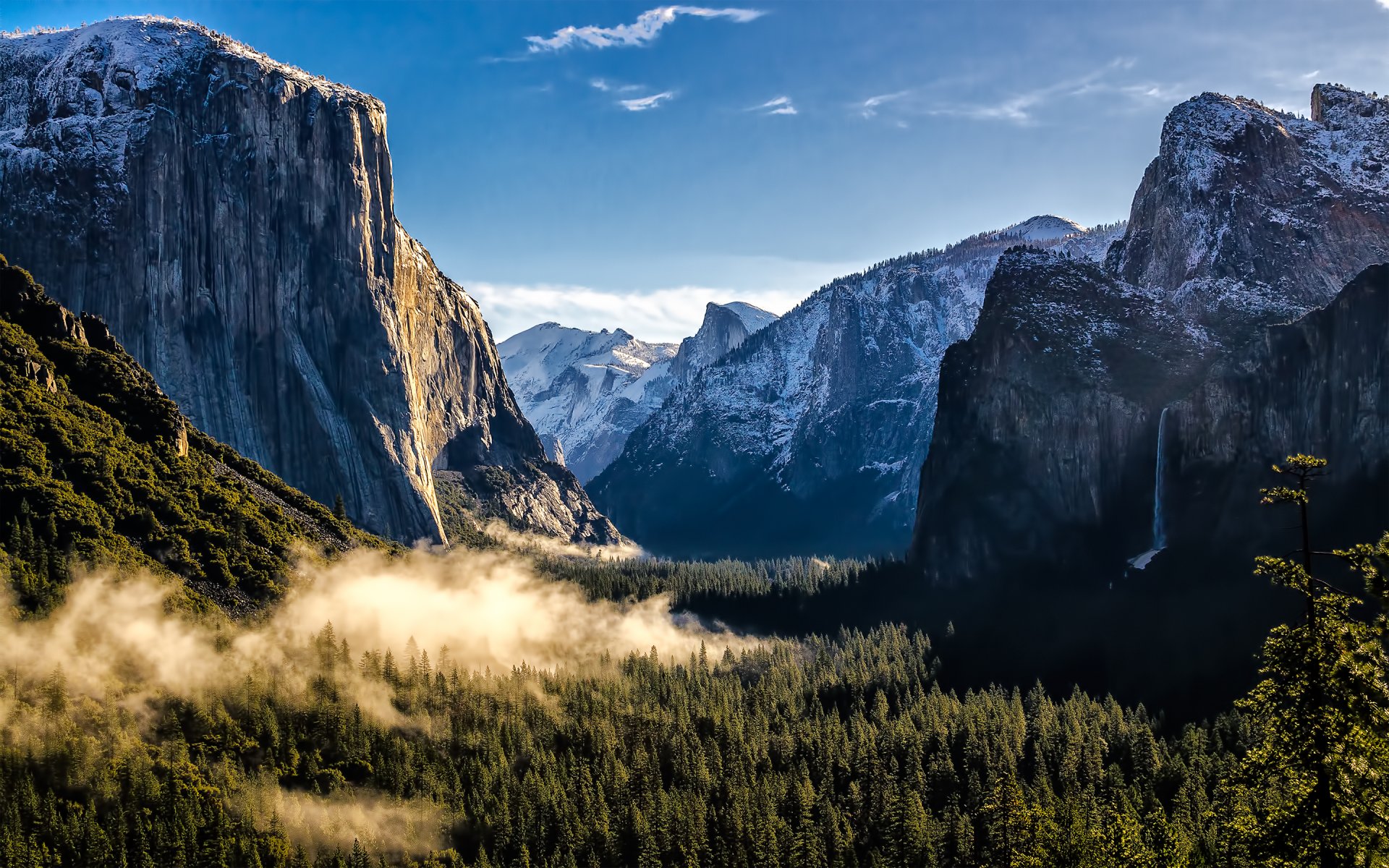 usa california yosemite national park california mountains forest