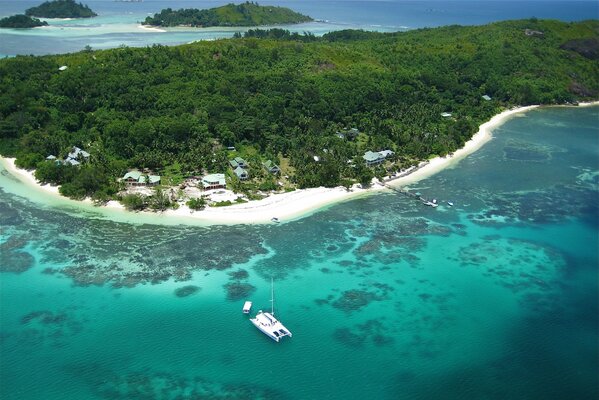 Seychelles on the ocean