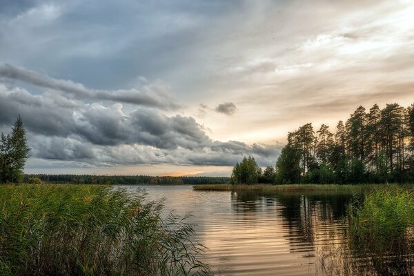 Устье реки в предрассветный час