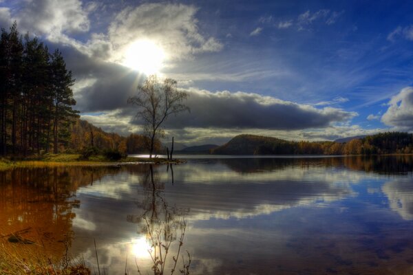 Magische Tageslichtlandschaft