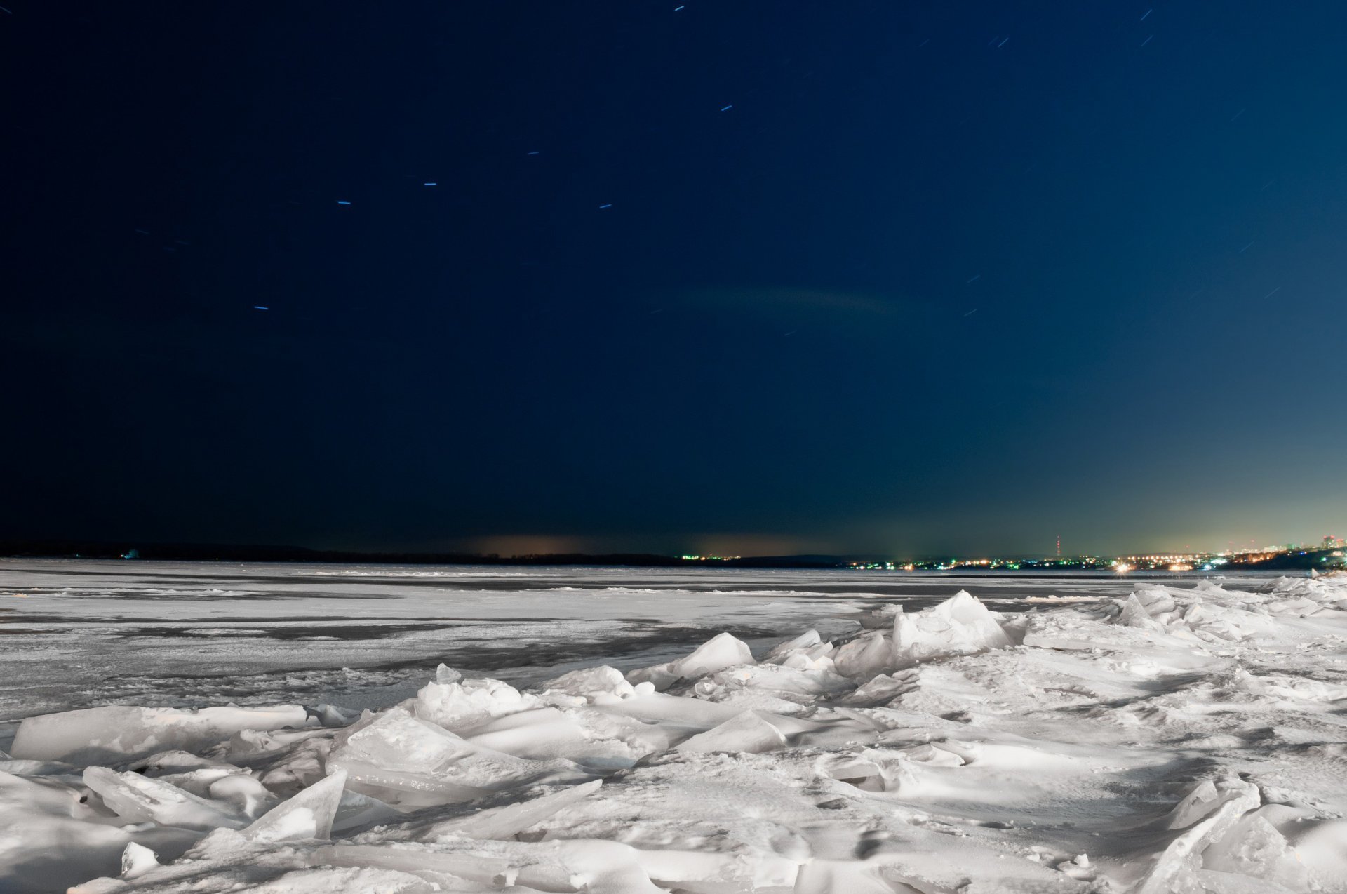 inverno ghiaccio cielo stelle orsa maggiore volga samara