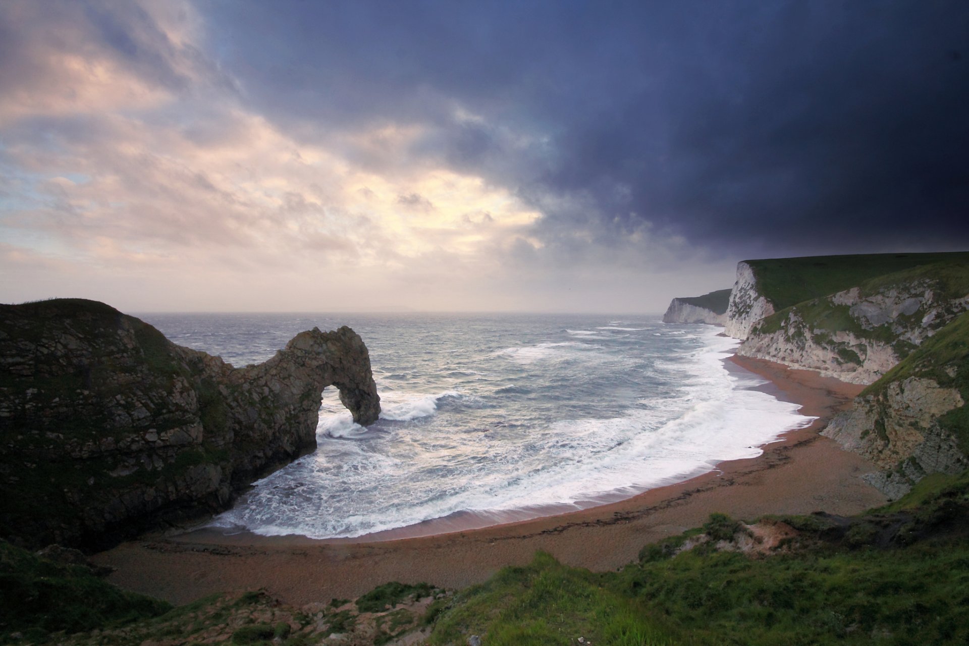 meer wellen felsen strand bogen