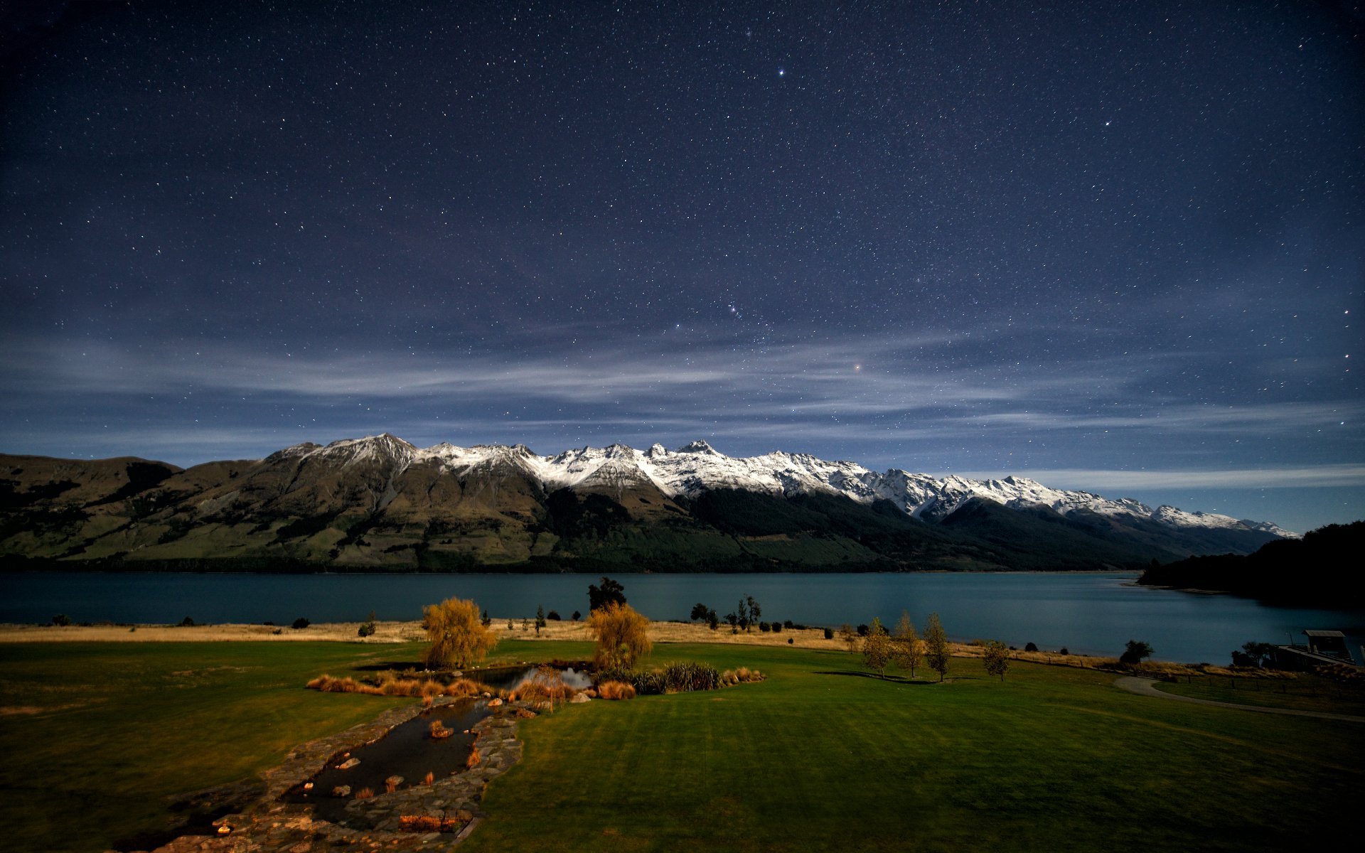 neuseeland lake wakatipu berge