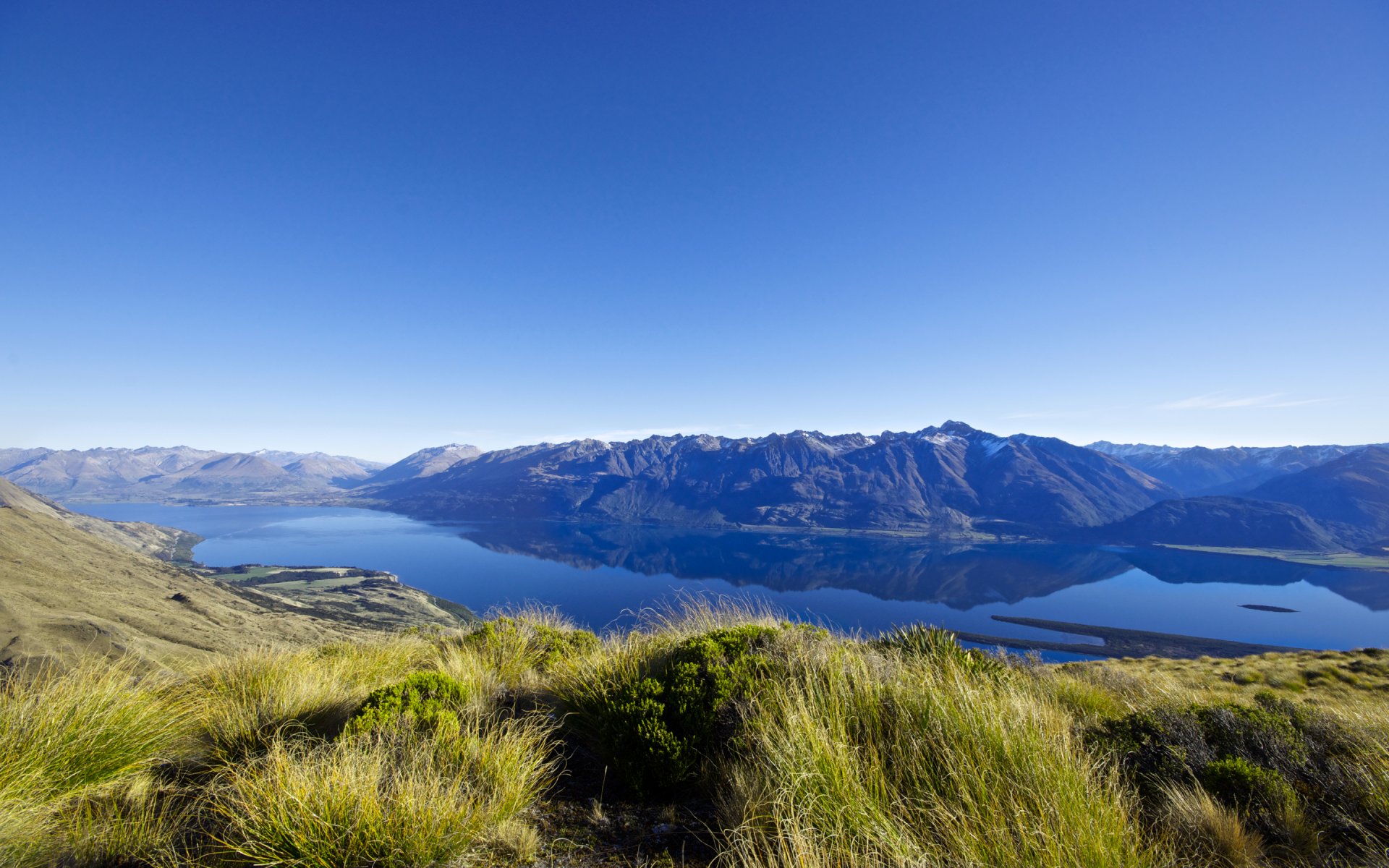 nowa zelandia jezioro wakatipu góry jezioro przyroda