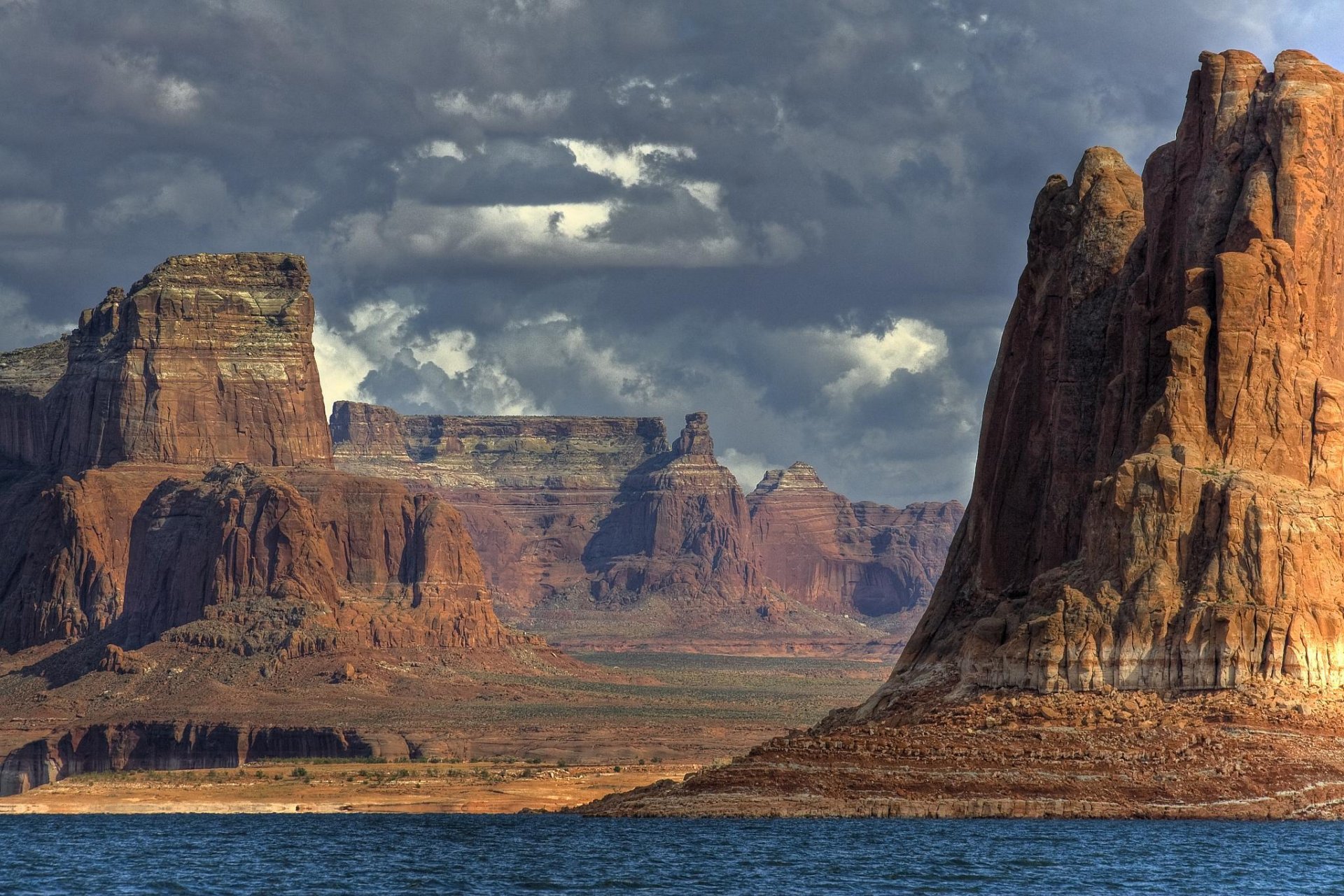 cañón río cielo rocas