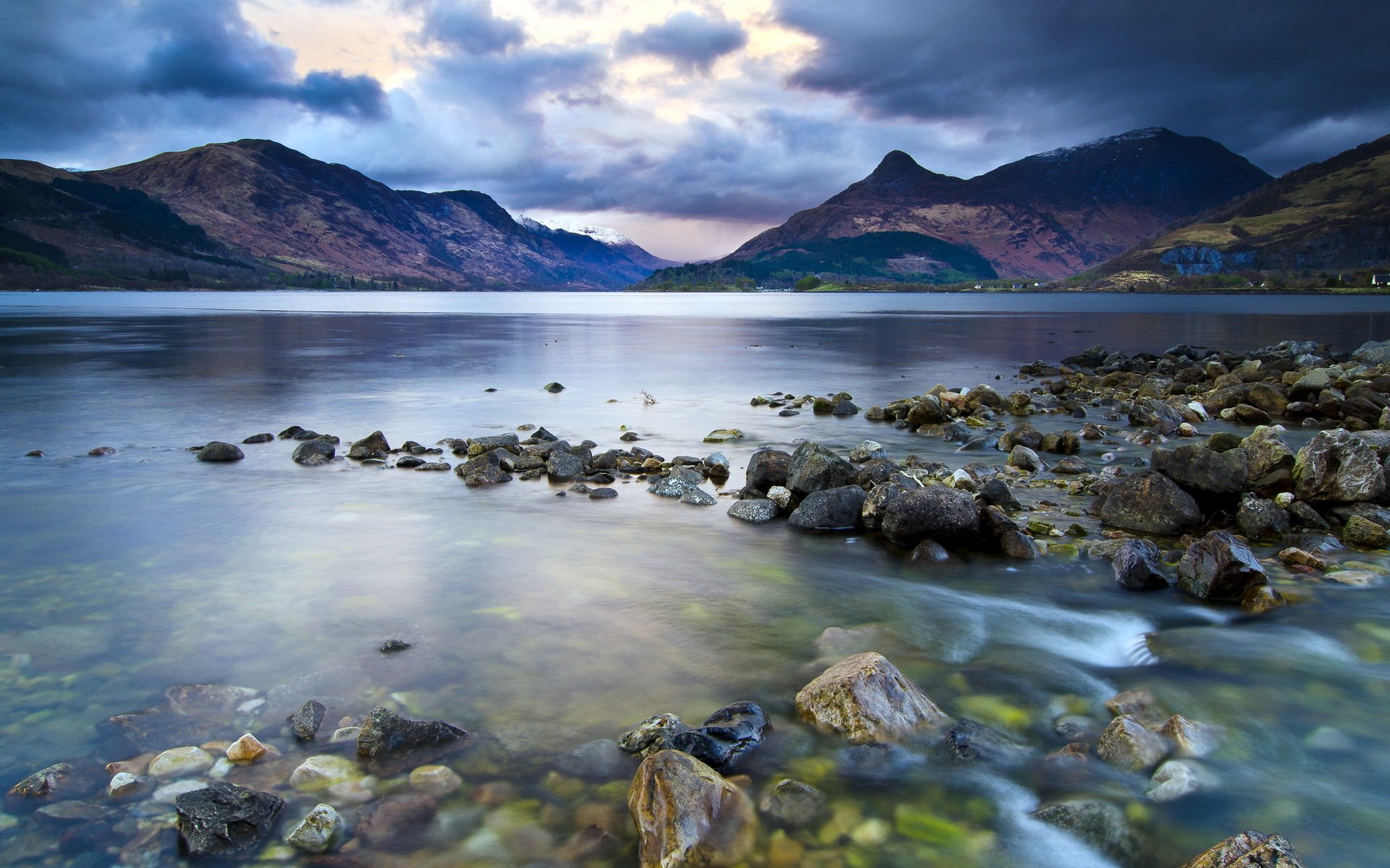 lake mountain sky nature landscape