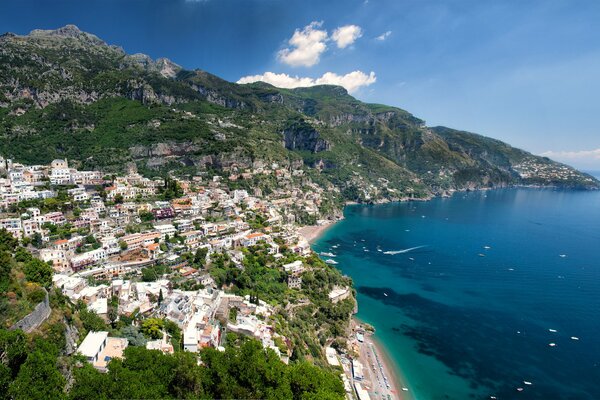 Vacances positives à la mer en Italie