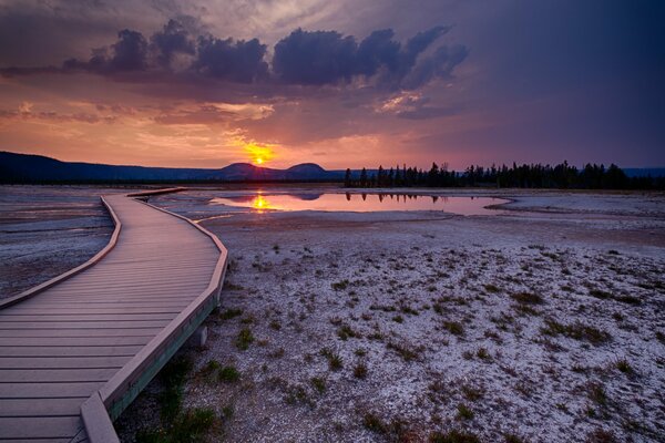 Parco Nazionale di Yellowstone negli Stati Uniti