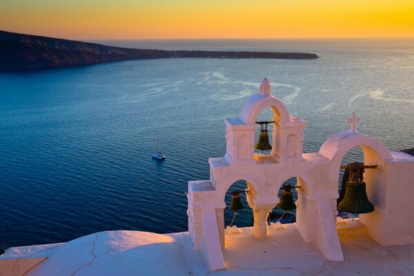 Beautiful landscape of Greece Santorini