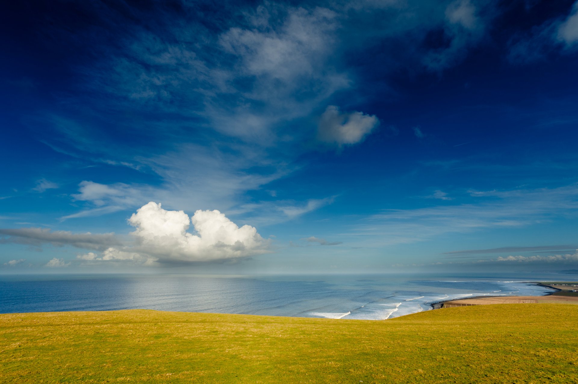 meer himmel wolken küste