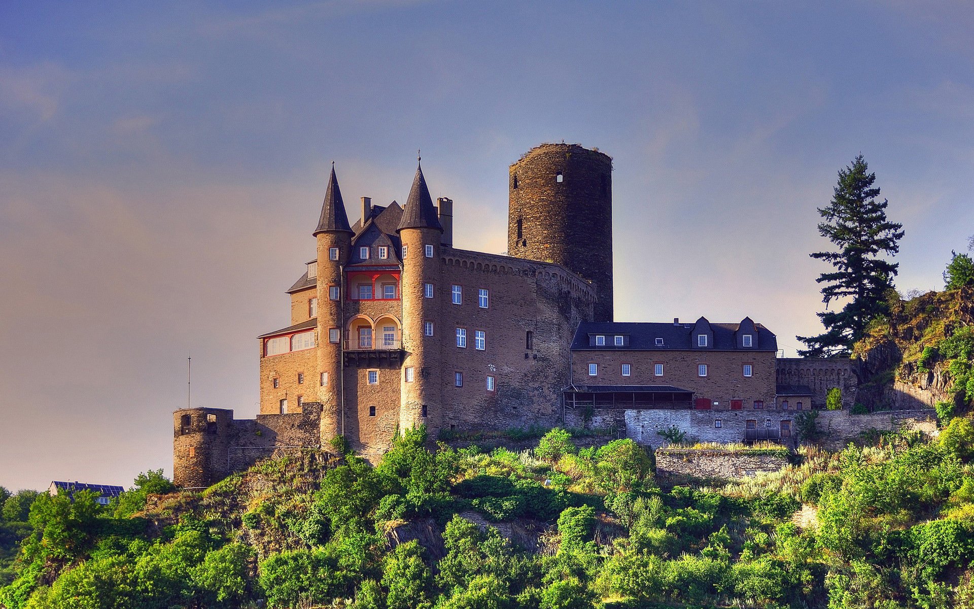 deutschland schloss hügel bäume