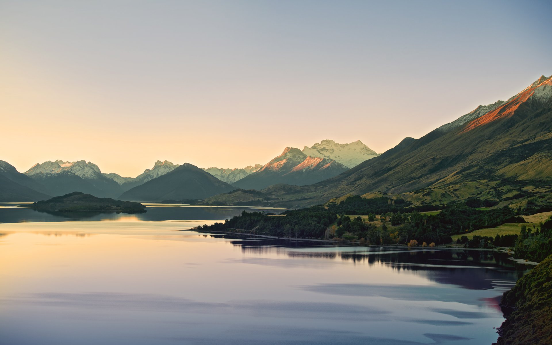 nueva zelanda río montañas naturaleza