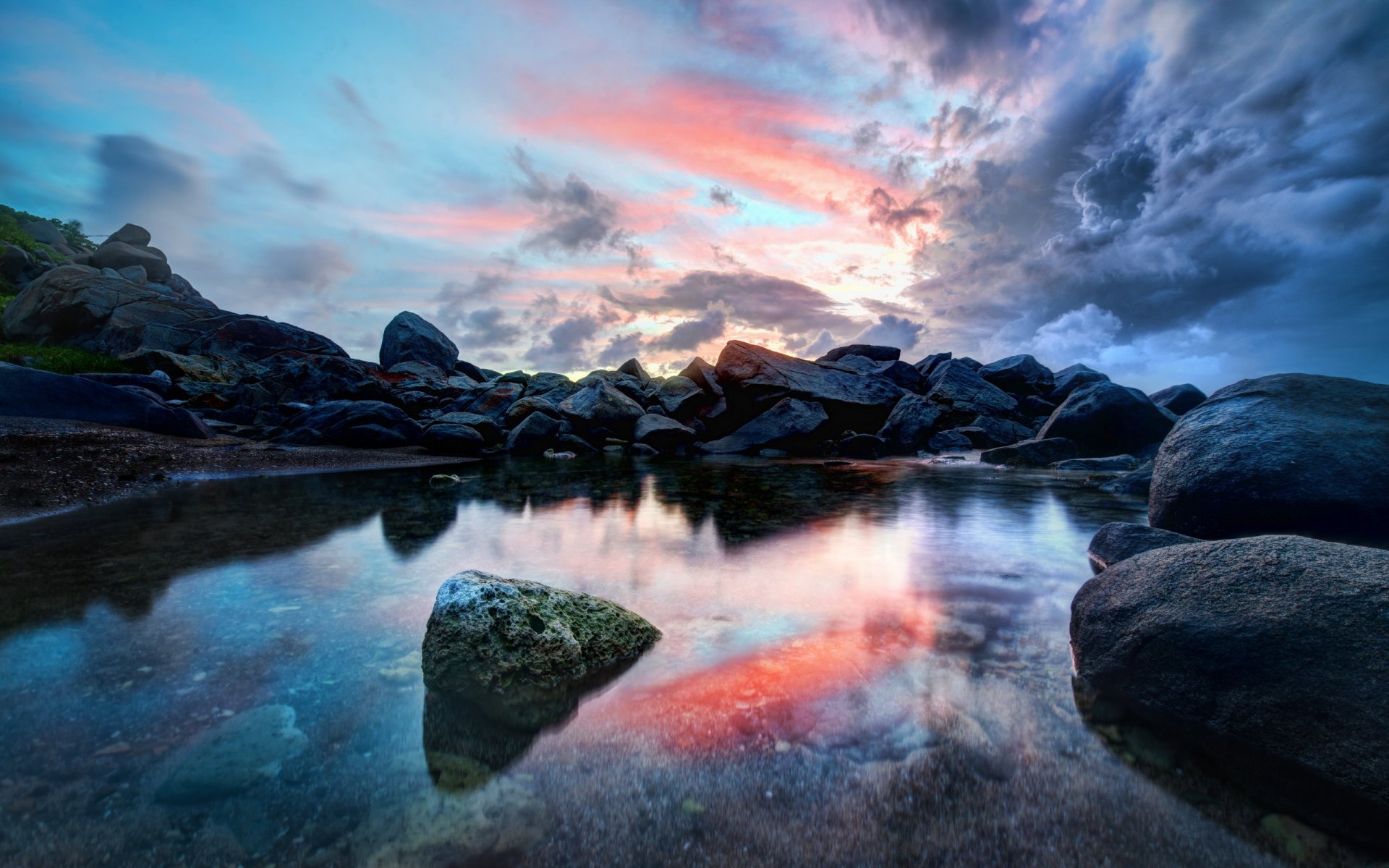 meer himmel steine landschaft