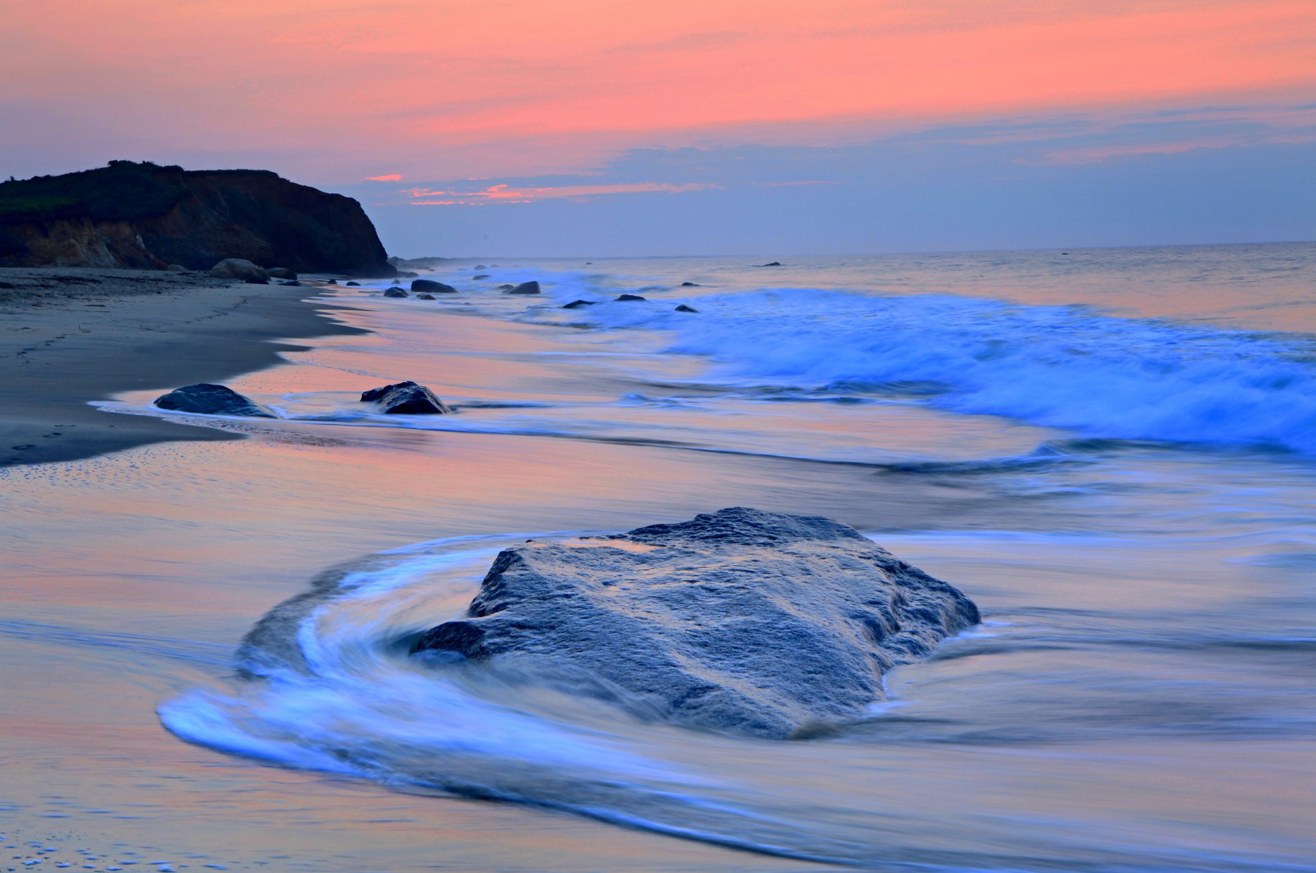 mar playa ola