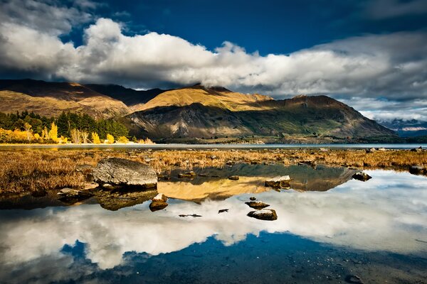 Paysage fluvial des crosots de la bouse