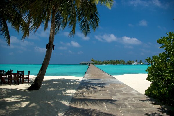 Schöner Strand auf den Malediven