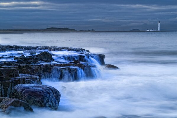 Lighthouse off the coast of Scotland