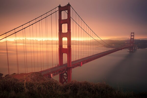 Berühmte Brücke in San Francisco