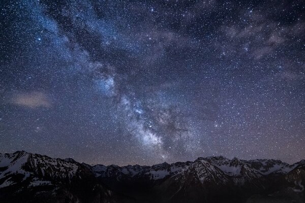 La vía láctea y las estrellas son raras en Alemania