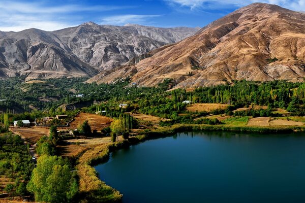 Iran, matin sur le lac