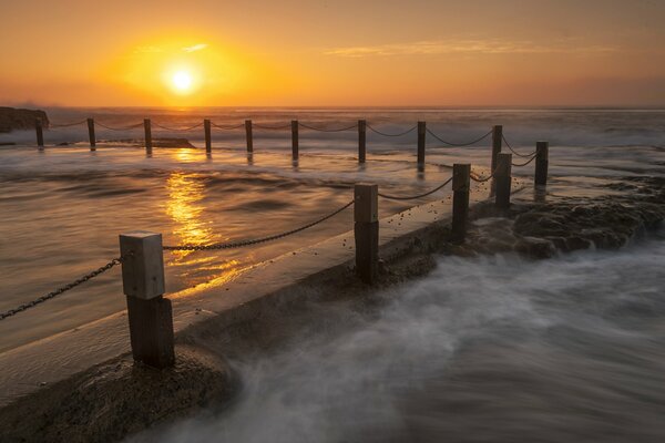 Abendsonne am Meer