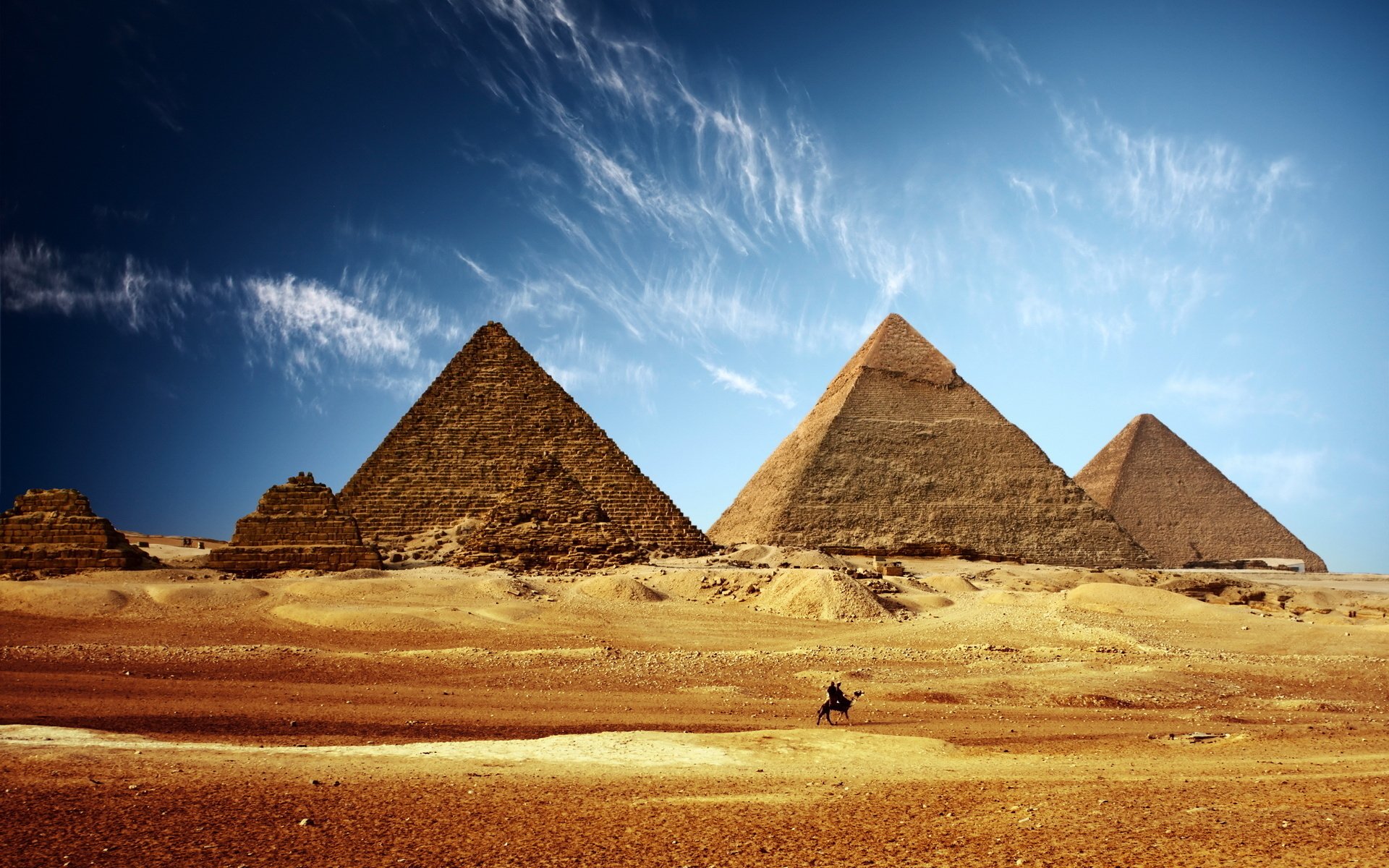 egypte pyramides sable ciel