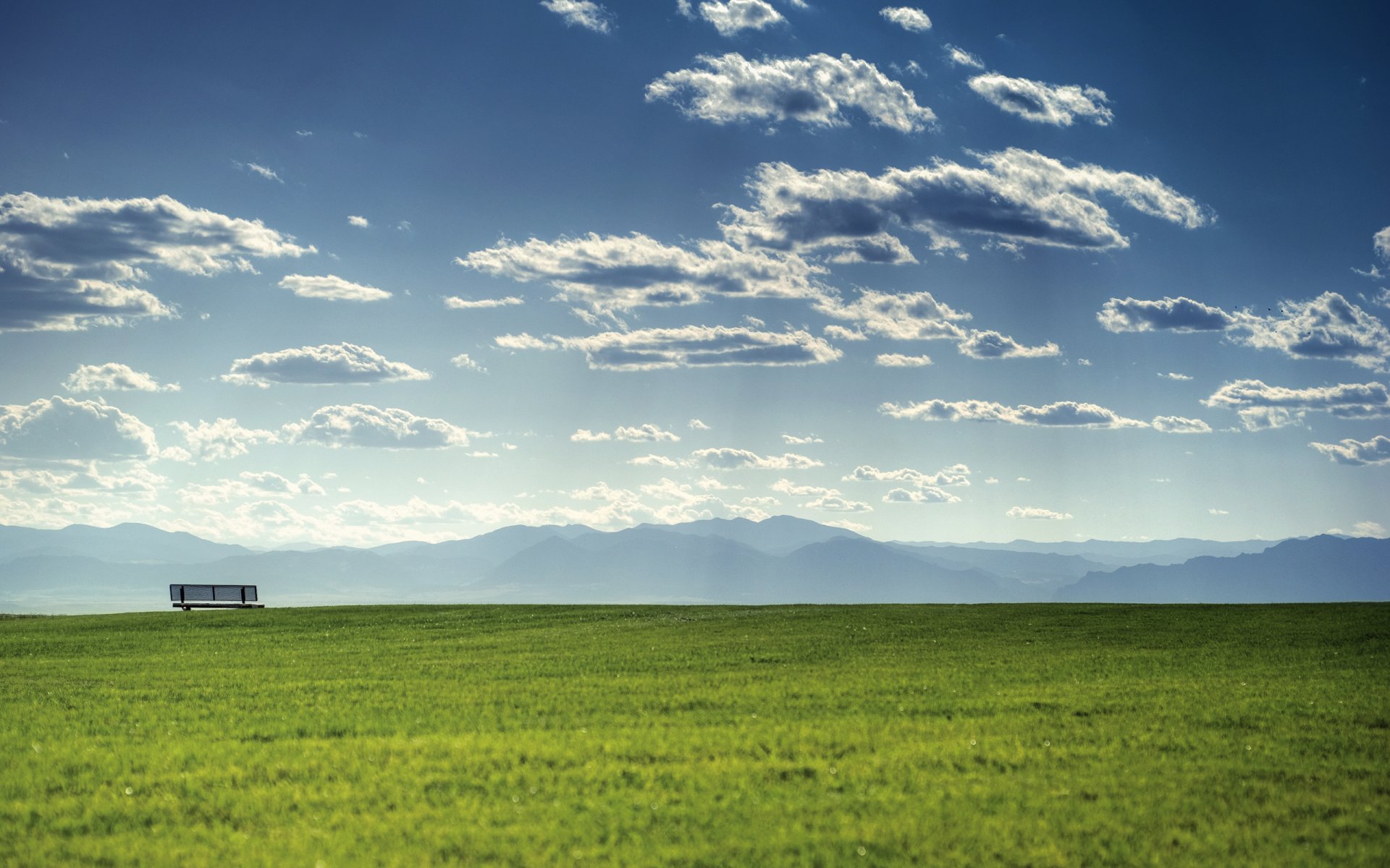 clouds greenery spring spring wallpaper summer summer wallpaper bench benches bench seat seats mountain mountains distance horizon light beautiful places desktop wallpapers desktop wallpapers the best desktop wallpapers desktop screensavers widely