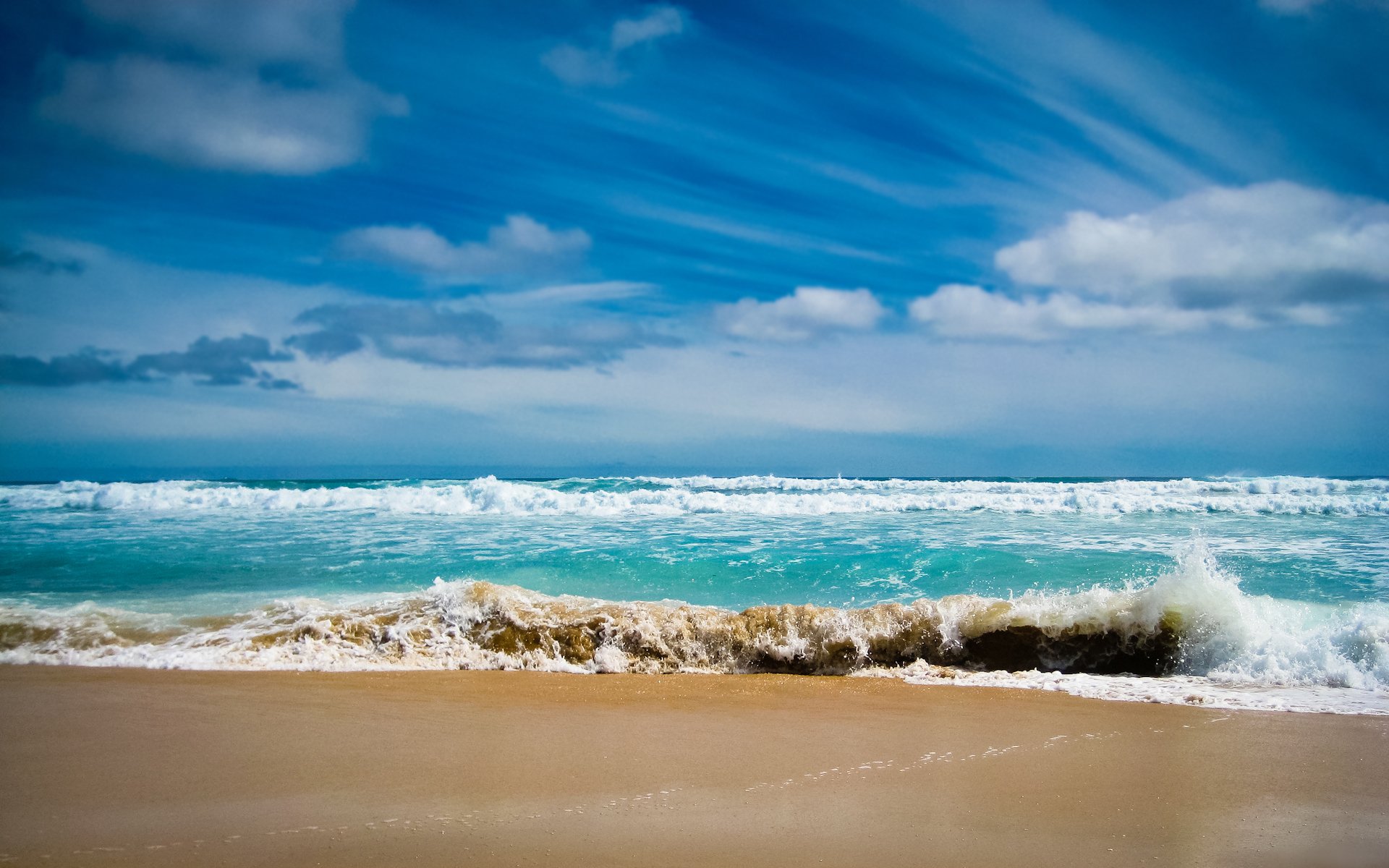 landschaften meer ozean wasser schaum welle wellen sand