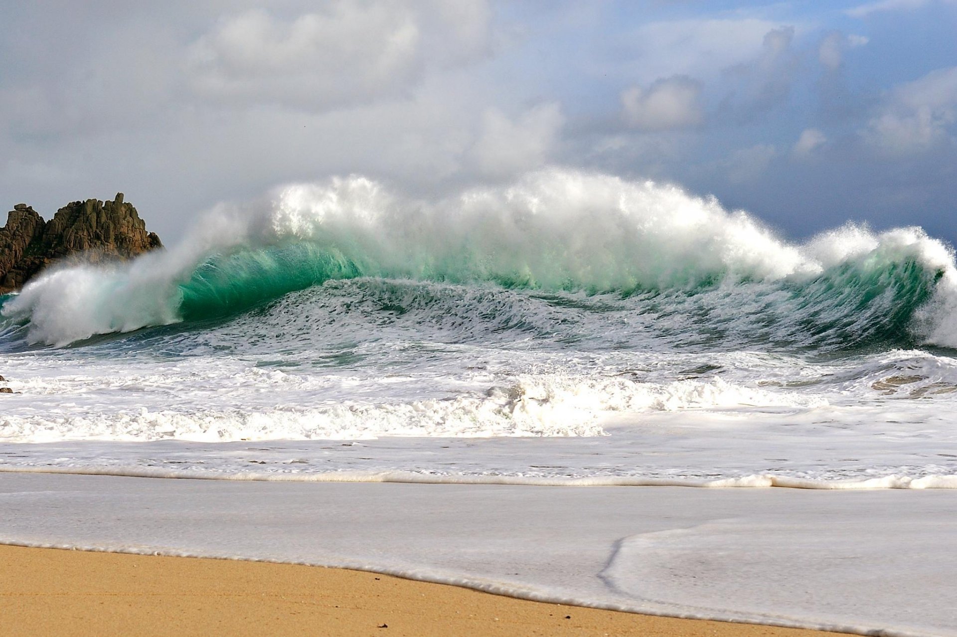 eascape sea waves beach sand