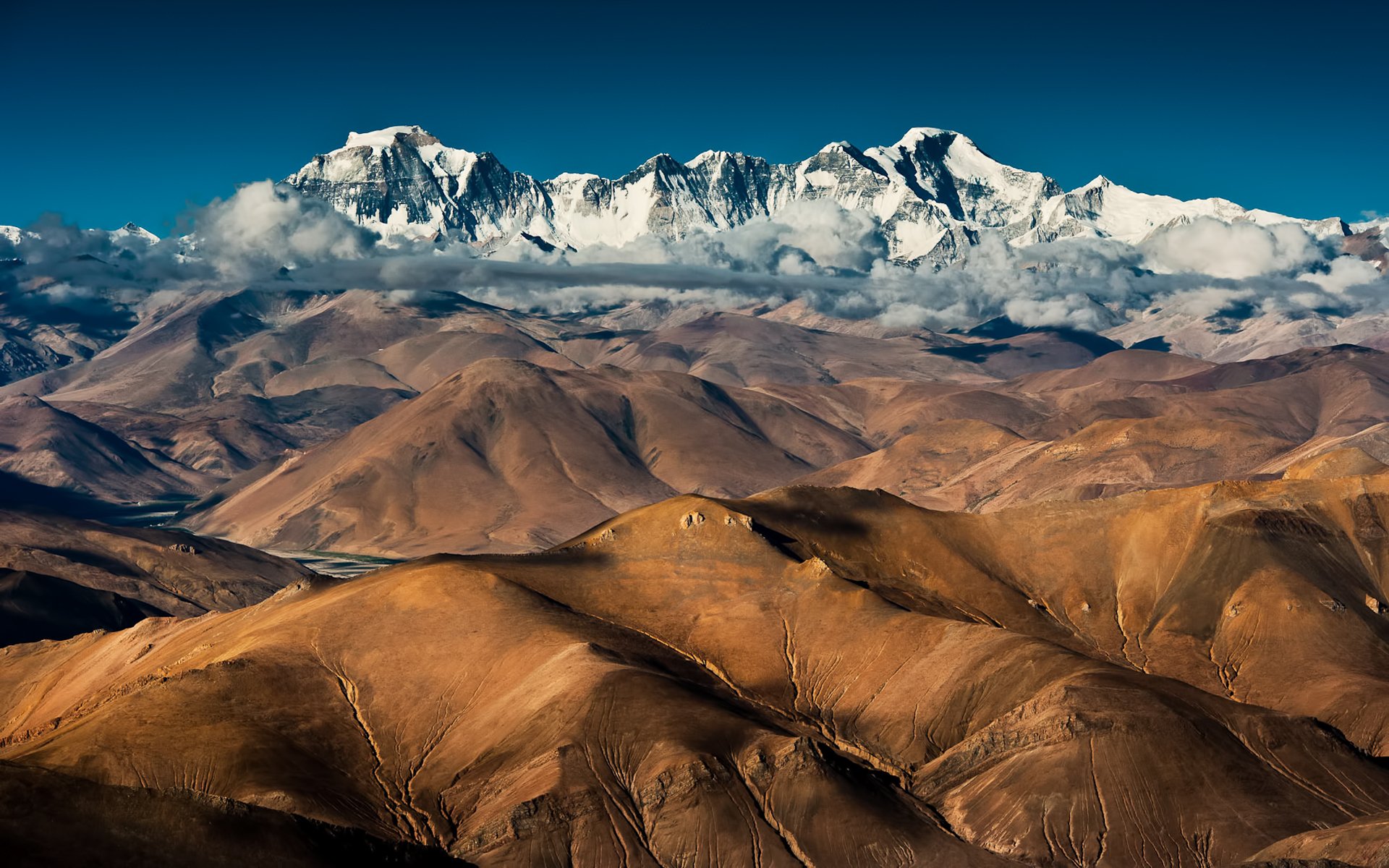 china tibet cho-oyu berge wolken cho-oyu