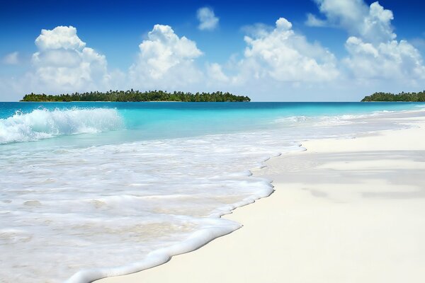 Lazurowe Wybrzeże biały piasek na wyspie marzeń