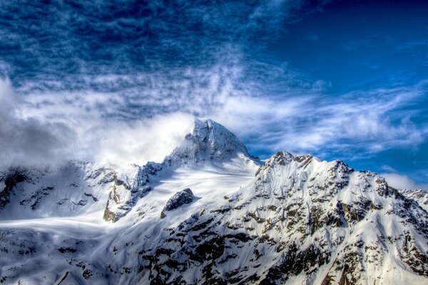 Mountains to the sky Russia