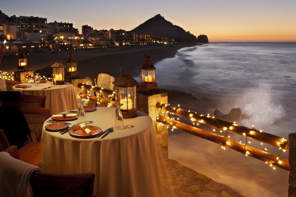 Restaurant by the sea